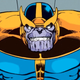 Thanos, as he appears on the first page of Silver Surfer #35.